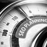 Dental SEO planning speedometer imagery black and white