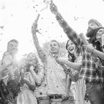 People celebrating