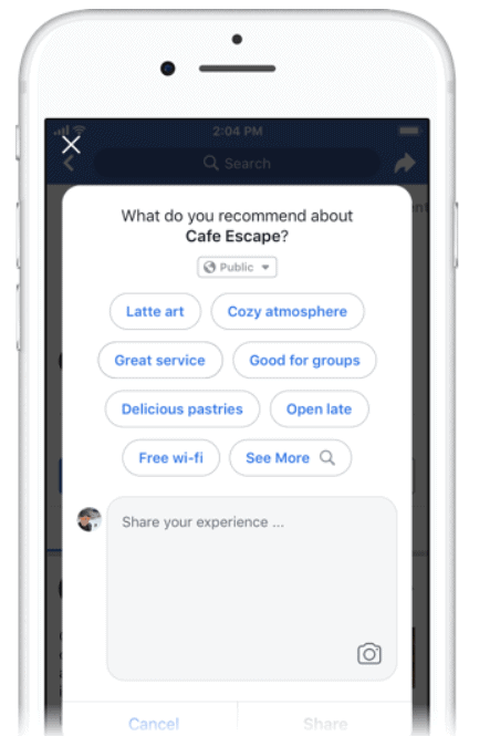 endorsements screenshot