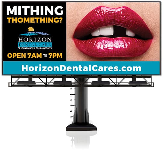 dental billboards - Golden Proportions Marketing