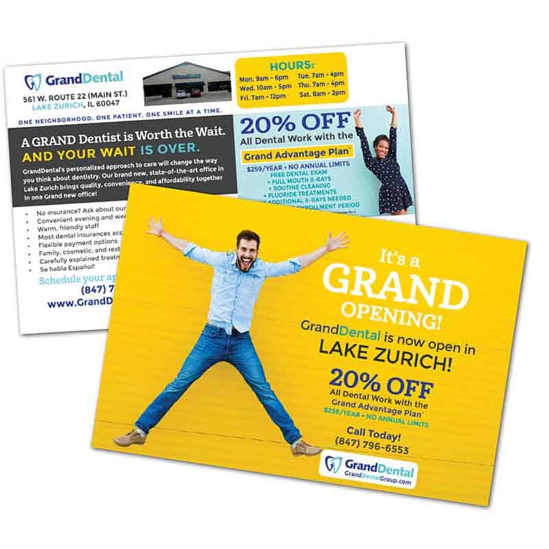 dental direct mail - Golden Proportions Marketing