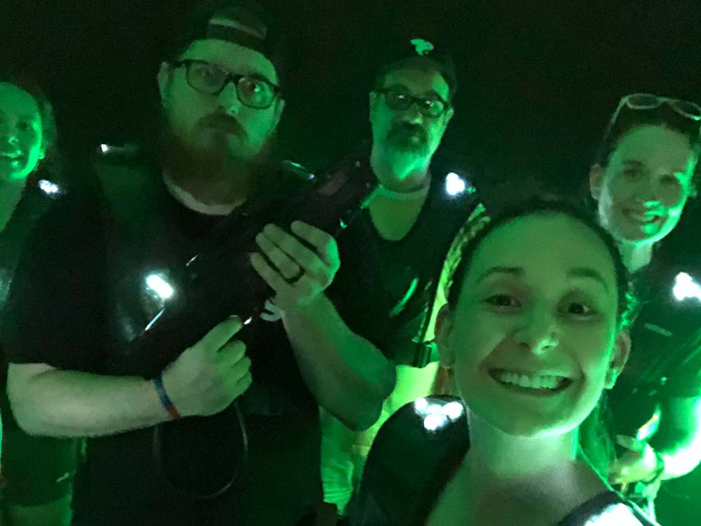 GPM team playing laser tag - Golden Proportions Marketing